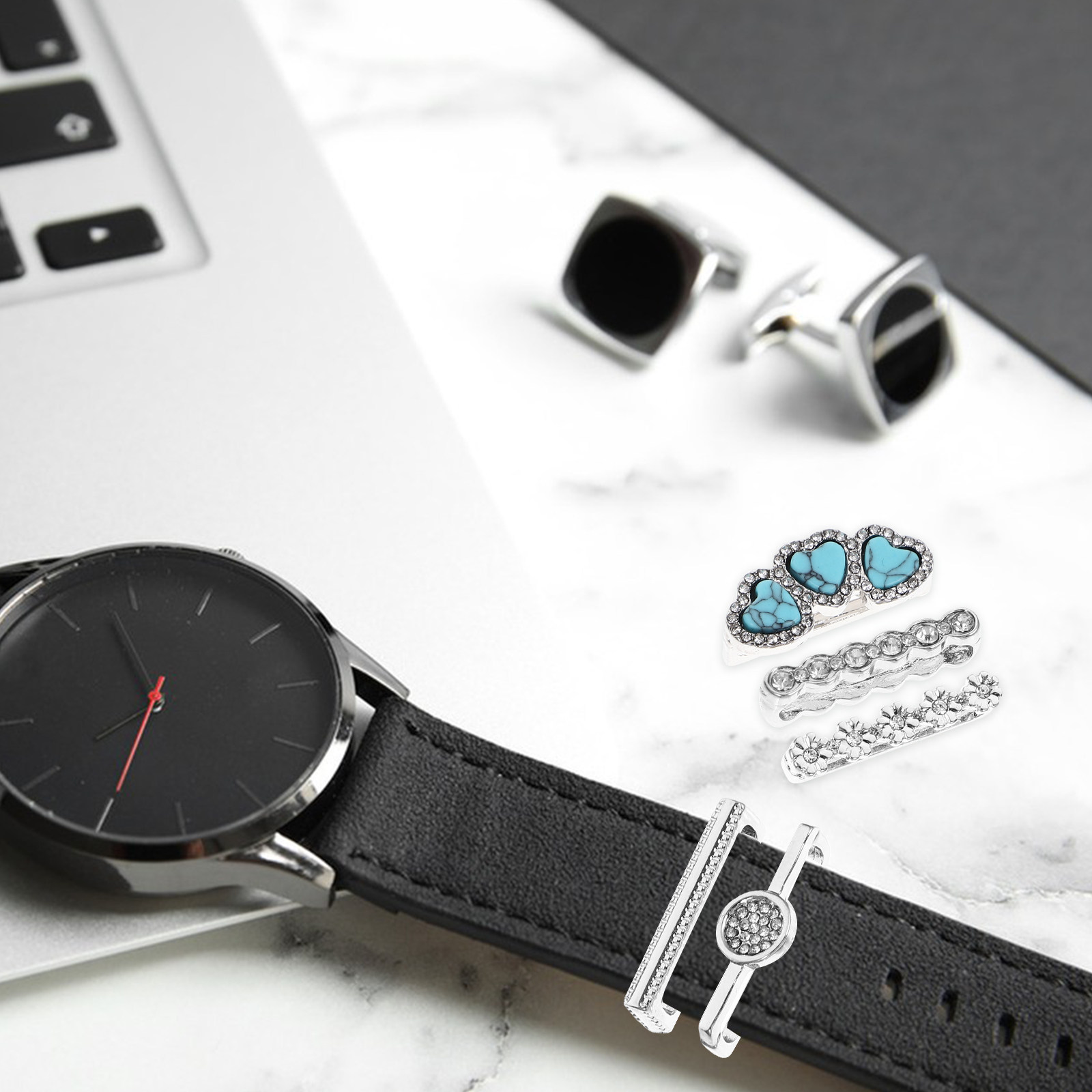 Smartwatch Straps & Accessories - 5 шт. премиальных декоративных колец из
