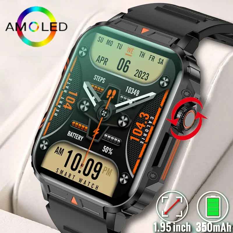 Smartwatch Faces - 1,91 уличные военные Смарт-часы, мужские Bluetooth-часы