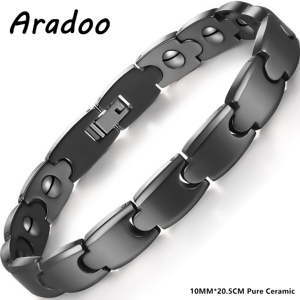 Ceramic Link Bracelet - Aradoo Премиум Керамический Гематитовый Магнитный Браслет