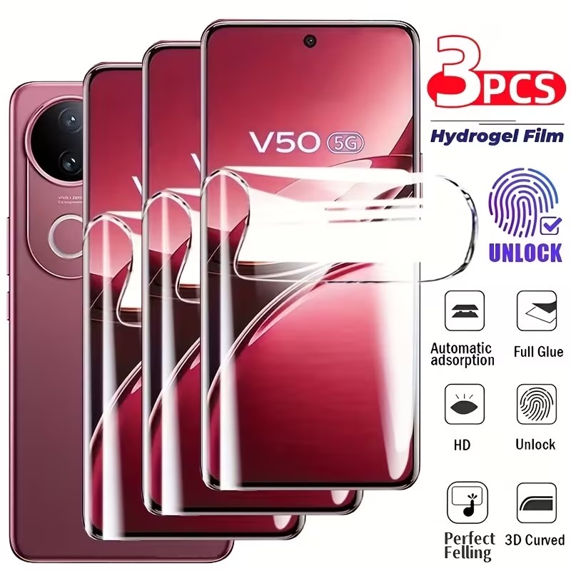 Vivo V40 - 3 шт. гидрогелевой пленки для Vivo