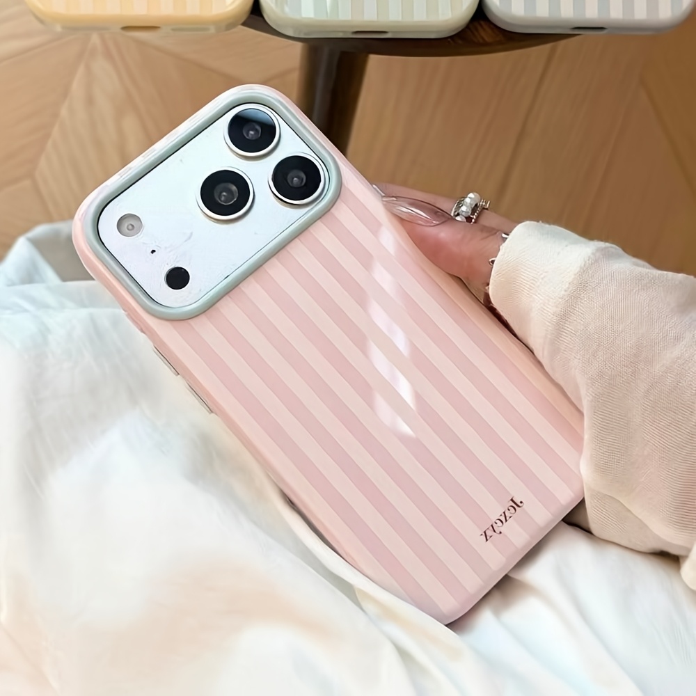 Apple Iphone 15 Pro Max - Роскошный корейский модный чехол с полосками