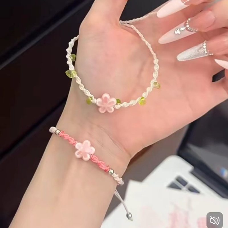 Ceramic Link Bracelet - Плетеный вручную керамический браслет с бисером