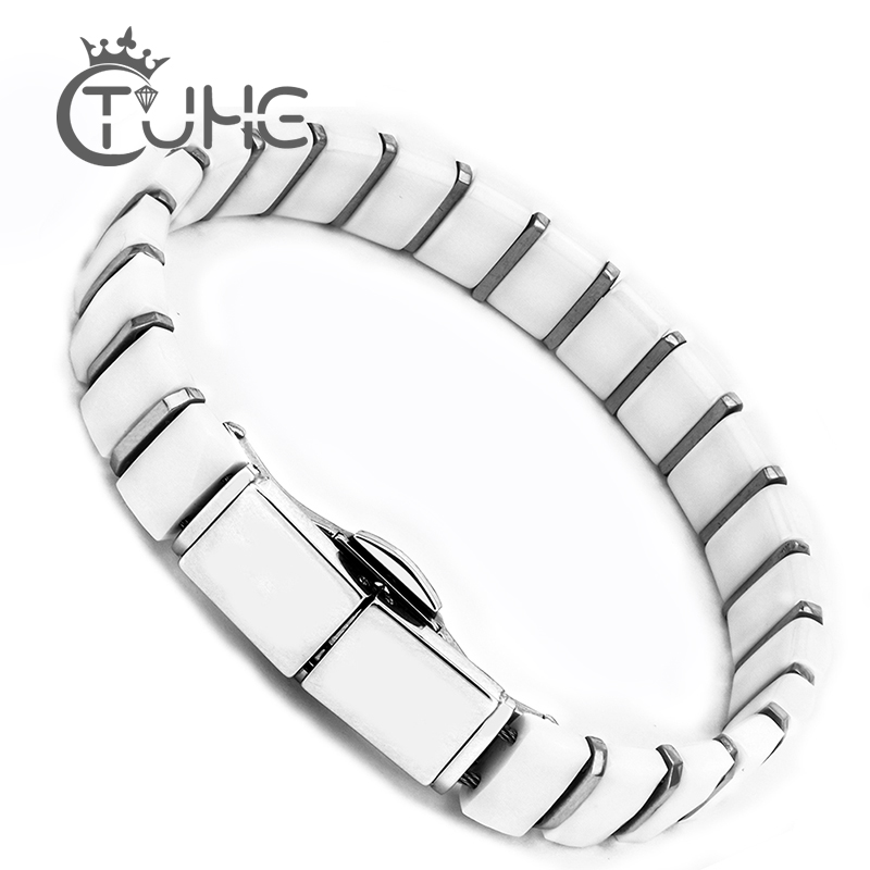 Белые и черные мужские браслет – обзор и цена Ceramic Link Bracelet