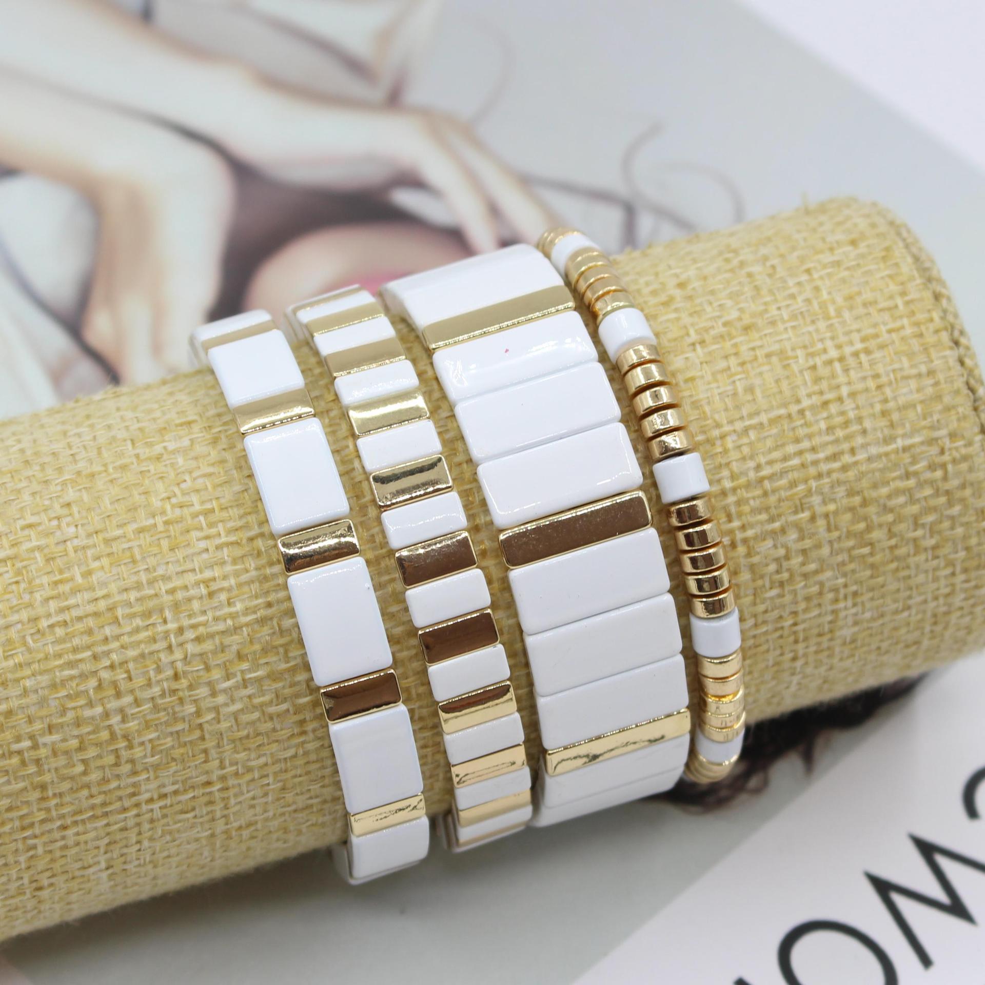 Богемная эмаль, белый холодный – обзор и цена Ceramic Link Bracelet