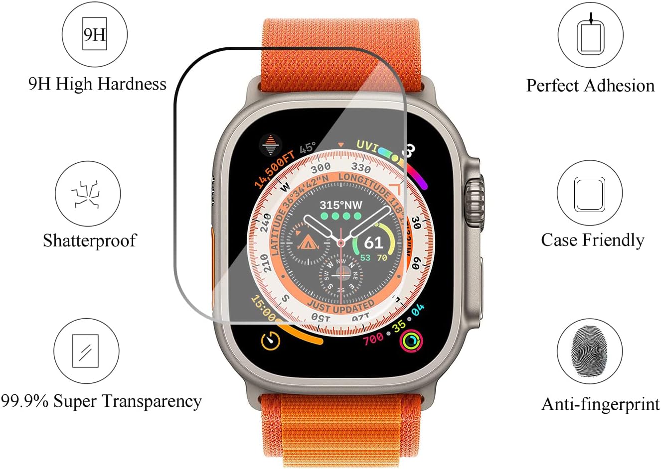 Закаленное стекло для Apple Wa – обзор и цена Watch Case Bumper