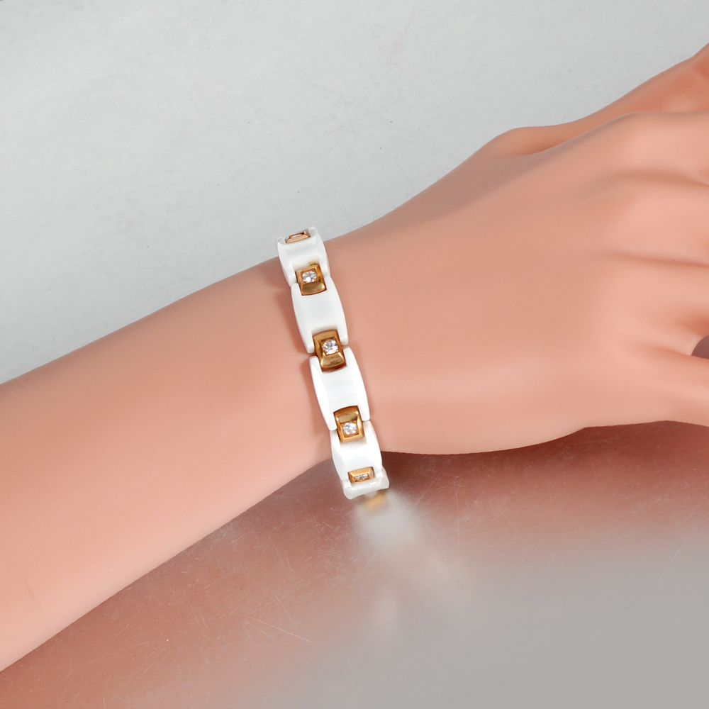 Женский керамический браслет V – обзор и цена Ceramic Link Bracelet