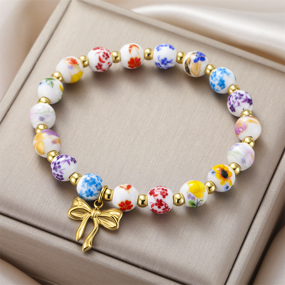 Красочные керамические браслет – обзор и цена Ceramic Link Bracelet