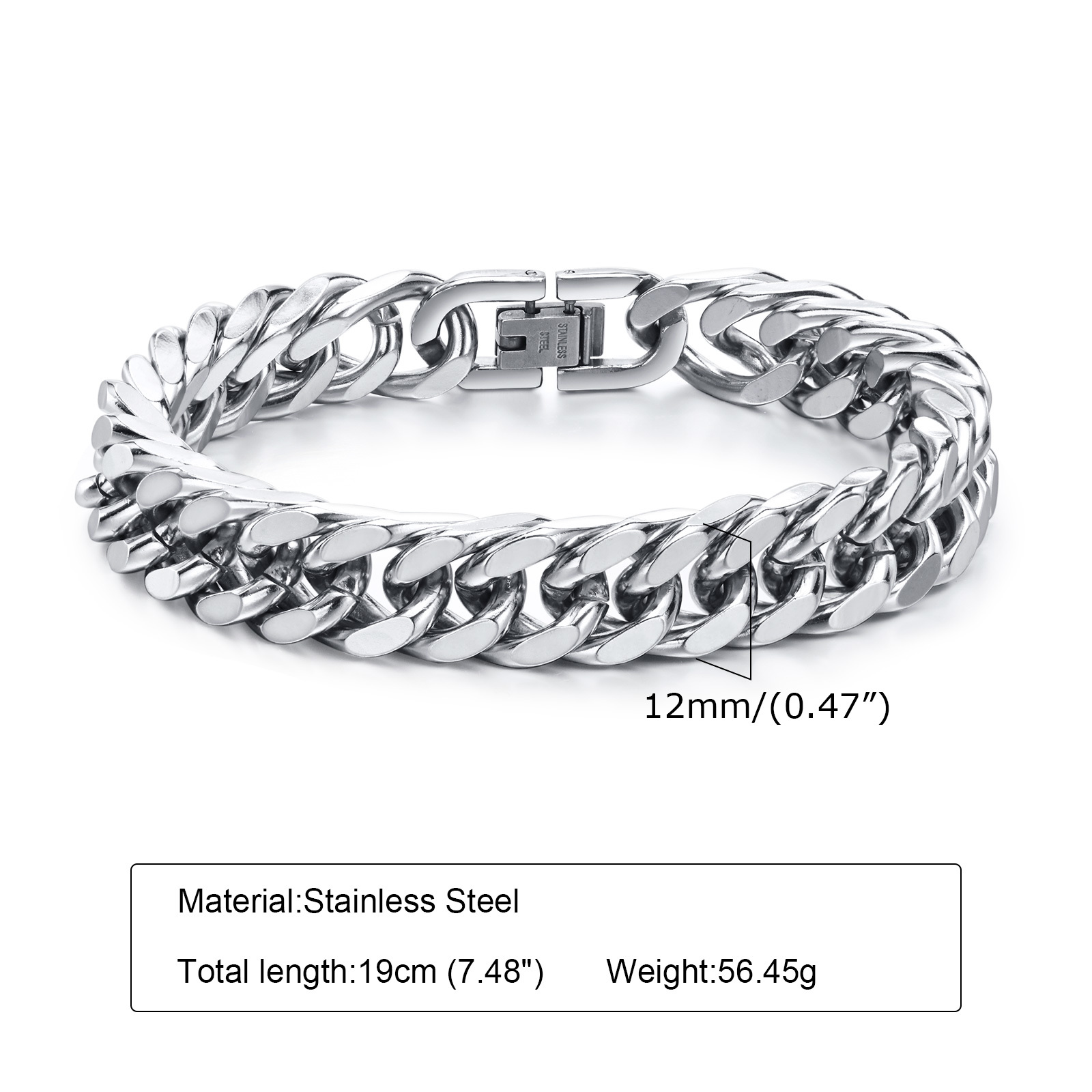 Мужские массивные браслеты-цеп – обзор и цена Ceramic Link Bracelet